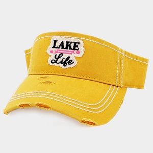 Lake life sun visor hat